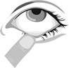 Description : 2_Pull down the lower eyelid