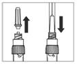 Remove luer cap 300